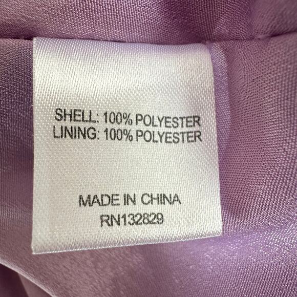 Lovers and Friends Arden Midi Chiffon with Side Seam Slits Dress Purple Lilac  S - Picture 11 of 15